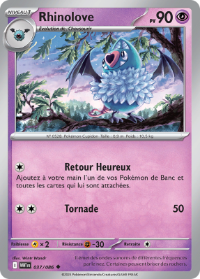 Carte Pokémon Rhinolove 037/086 Peu commune Flamme Blanche