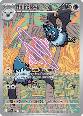 Carte Pokémon Rhinolove 120/086 AR Flamme Blanche