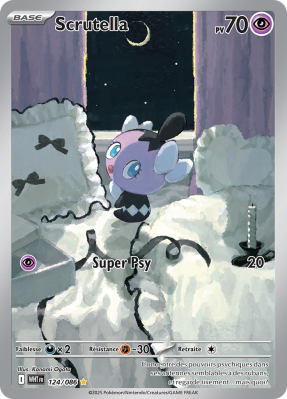 Carte Pokémon Scrutella 124/086 AR Flamme Blanche