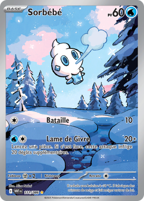 Carte Pokémon Sorbébé 111/086 AR Flamme Blanche