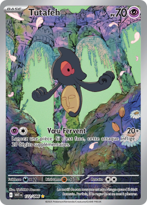 Carte Pokémon Tutafeh 122/086 AR Flamme Blanche