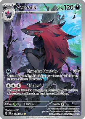 Carte Pokémon Zoroark 143/086 AR Flamme Blanche