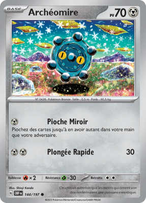 Carte Pokémon Archéomire 144/197 Commune Flammes Obsidiennes
