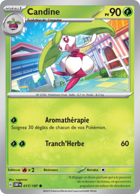 Carte Pokémon Candine 017/197 Commune Flammes Obsidiennes