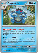 Carte Pokémon Crapustule 052/197 Peu commune Flammes Obsidiennes