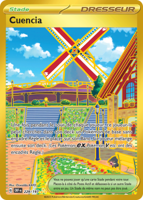 Carte Pokémon Cuencia 229/197 Gold Flammes Obsidiennes