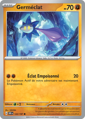 Carte Pokémon Germéclat 122/197 Commune Flammes Obsidiennes