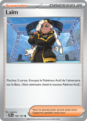 Carte Pokémon Laïm 194/197 Commune Flammes Obsidiennes