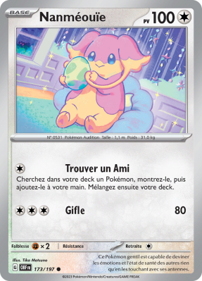 Carte Pokémon Nanméouïe 173/197 Commune Flammes Obsidiennes