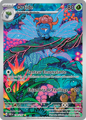 Carte Pokémon Ortide 198/197 AR Flammes Obsidiennes