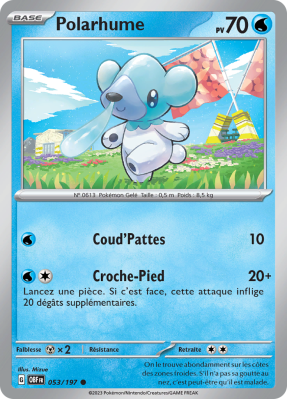 Carte Pokémon Polarhume 053/197 Commune Flammes Obsidiennes