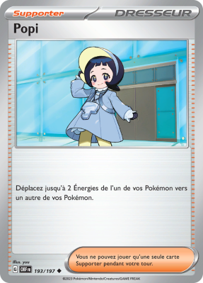 Carte Pokémon Popi 193/197 Peu commune Flammes Obsidiennes