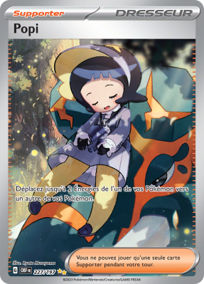 Carte Pokémon Popi 227/197 Alternative Flammes Obsidiennes