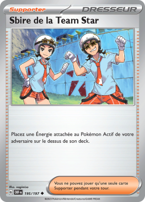 Carte Pokémon Sbire de la Team Star 195/197 Peu commune Flammes Obsidiennes