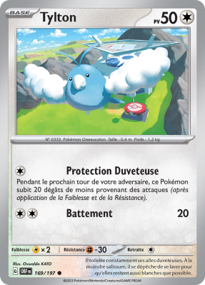 Carte Pokémon Tylton 169/197 Commune Flammes Obsidiennes