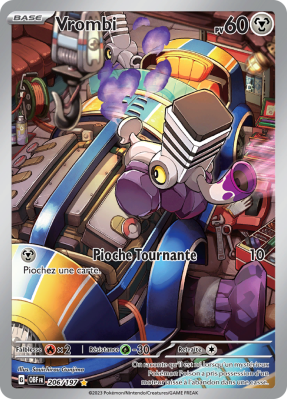 Carte Pokémon Vrombi 206/197 AR Flammes Obsidiennes