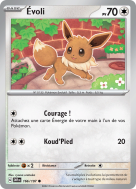 Carte Pokémon Évoli 166/197 Commune Flammes Obsidiennes