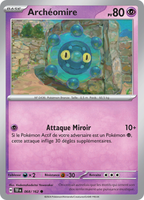 Carte Pokémon Archéomire 068/162 Commune Forces Temporelles
