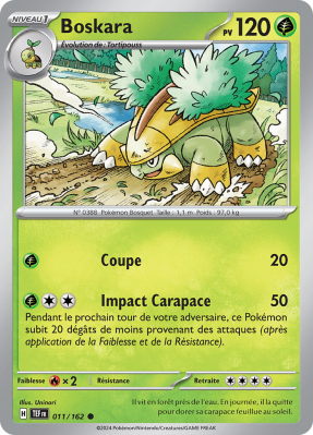 Carte Pokémon Boskara 011/162 Commune Forces Temporelles
