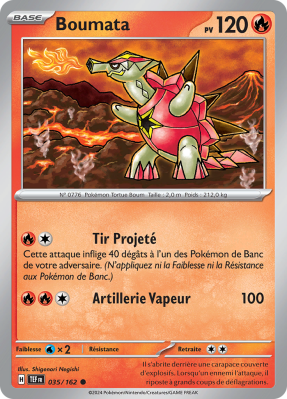 Carte Pokémon Boumata 035/162 Commune Forces Temporelles