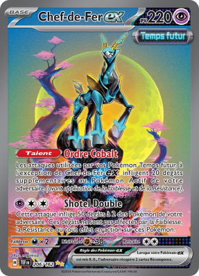 Carte Pokémon Chef-de-Fer-ex 206/162 Alternative Forces Temporelles