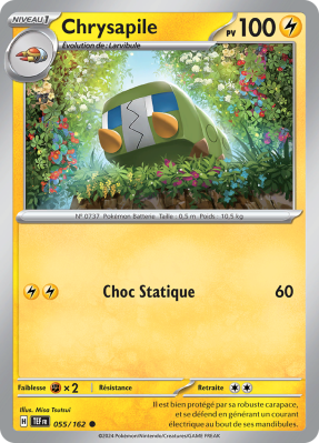 Carte Pokémon Chrysapile 055/162 Commune Forces Temporelles