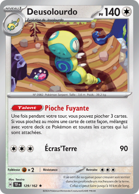 Carte Pokémon Deusolourdo 129/162 Holographique Forces Temporelles