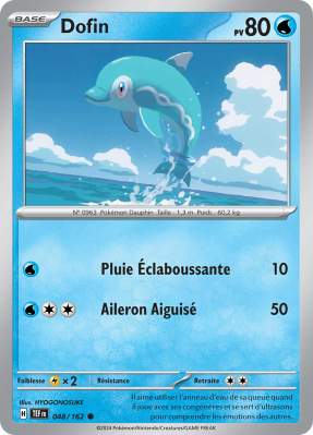 Carte Pokémon Dofin 048/162 Commune Forces Temporelles