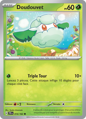 Carte Pokémon Doudouvet 014/162 Commune Forces Temporelles