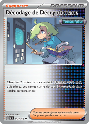 Carte Pokémon Décodage de Décryptomane 145/162 Peu commune Forces Temporelles