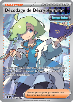 Carte Pokémon Décodage de Décryptomane 198/162 Ultra Rare Forces Temporelles