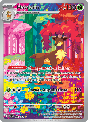 Carte Pokémon Haydaim 166/162 AR Forces Temporelles