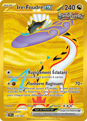 Carte Pokémon Ire-Foudre-ex 218/162 Gold Forces Temporelles
