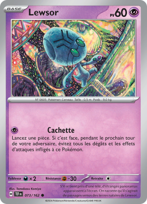Carte Pokémon Lewsor 073/162 Commune Forces Temporelles
