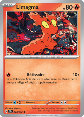 Carte Pokémon Limagma 028/162 Commune Forces Temporelles