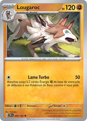 Carte Pokémon Lougaroc 090/162 Peu commune Forces Temporelles