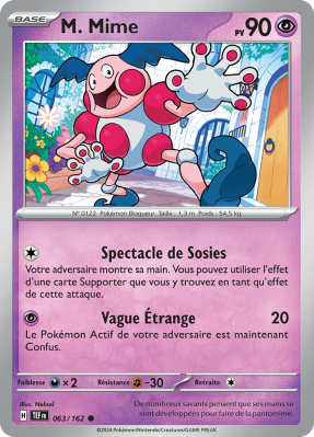 Carte Pokémon M. Mime 063/162 Commune Forces Temporelles