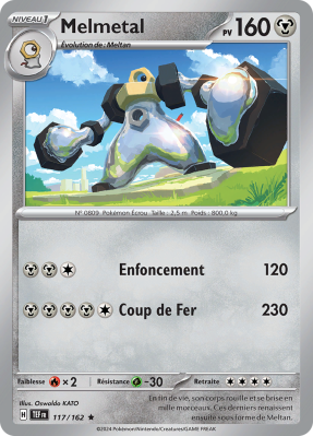 Carte Pokémon Melmetal 117/162 Holographique Forces Temporelles
