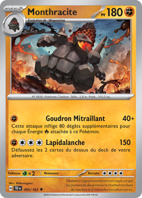 Carte Pokémon Monthracite 095/162 Peu commune Forces Temporelles