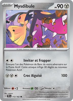 Carte Pokémon Mysdibule 112/162 Commune Forces Temporelles