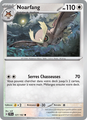 Carte Pokémon Noarfang 127/162 Commune Forces Temporelles