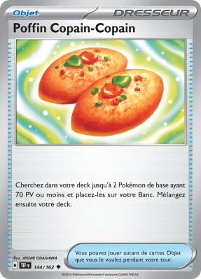 Carte Pokémon Poffin Copain-Copain 144/162 Peu commune Forces Temporelles