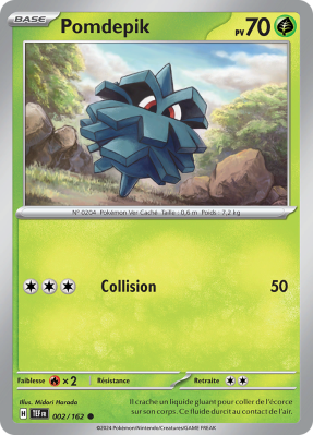 Carte Pokémon Pomdepik 002/162 Commune Forces Temporelles