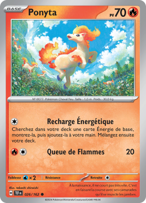 Carte Pokémon Ponyta 026/162 Commune Forces Temporelles