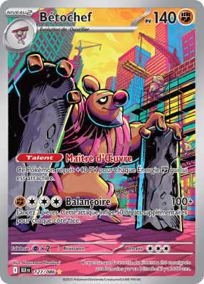Carte Pokémon Bétochef 127/086 AR Foudre Noire