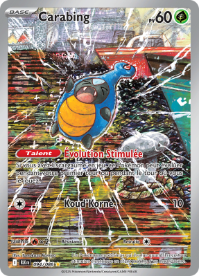 Carte Pokémon Carabing 094/086 AR Foudre Noire