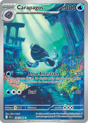 Carte Pokémon Carapagos 106/086 AR Foudre Noire