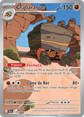 Carte Pokémon Crabaraque 130/086 AR Foudre Noire