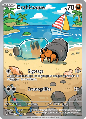 Carte Pokémon Crabicoque 129/086 AR Foudre Noire