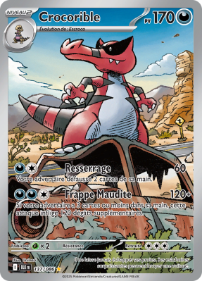 Carte Pokémon Crocorible 137/086 AR Foudre Noire